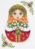 Вышивка НМ-1839 Русская матрешка. Весна (Panna)