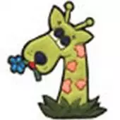 2-51 жираф 9.5х7.5 см, термоаппликация