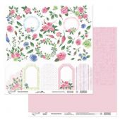 PSR 170505 Бумага для скрапбукинга двухсторонняя "Мой Сад" (7)