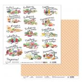 PSR 170104 Бумага для скрапбукинга двухсторонняя "Приятного аппетита"(9)