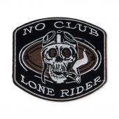 1589 череп с сигаретой 10х11.5 см Термоаппликация