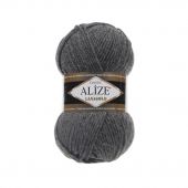 Пряжа Alize Lanagold 240, 100гр/240м, 182 средне-серый меланж