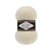 Пряжа Alize Lanagold 240, 100гр/240м, 01 кремовый