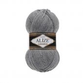 Пряжа Alize Lanagold 240, 100гр/240м, 21 серый меланж
