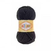 Пряжа Alze Softy, 50гр/115м, 60 черный