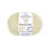 Пряжа Gazzal Super Kid Mohair New, 25г/237м — 64408 молочныйПряжа Gazzal Super Kid Mohair New, 25г/237м — 64408 молочный