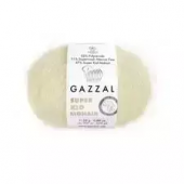 Пряжа Gazzal Super Kid Mohair New, 25г/237м — 64408 молочныйПряжа Gazzal Super Kid Mohair New, 25г/237м — 64408 молочный