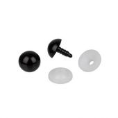 HobbyBe" PGK-18F Глаза пластиковые с фиксатором d 18 мм