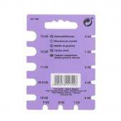 Трафарет для определения номера крючков