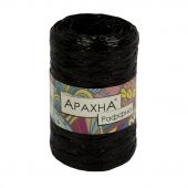 Пряжа Raffia, 200м/50гр, черный (02)