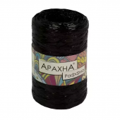 Пряжа Raffia, 200м/50гр, черный (02)