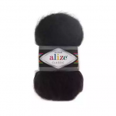Пряжа Alize "Mohair Classic", 100г/200м &mdash; 60 черный