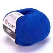 Пряжа YarnArt &ldquo;Jeans", 50г/160м 47 синий