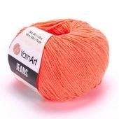 Пряжа YarnArt “Jeans", 50г/160м 61 коралл