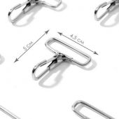 Карабин металлический 50 * 45 мм / 38 * 3 мм