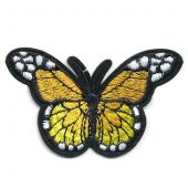 Термоаппликация "Gamma", 18/5 2500 бабочка черн. малиновая 7.4 x 4.5 см