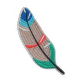 Термоаппликация №29/5 3230 перышко 6.5 х 11 см