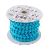 Тесьма "шарики" 10мм FBL-04 047 лазурный