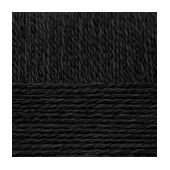 Пряжа Деревенская (100% шерсть), Пехорка, 002 черный