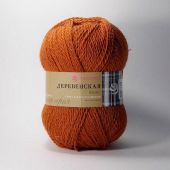 Пряжа Пехорка "Деревенская", 100гр/250м 030 св.теракот
