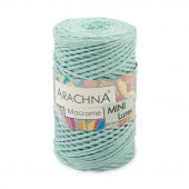 Пряжа Arachna "Macrame Mini Lurex", 250г/200м 19 мятный-серебро