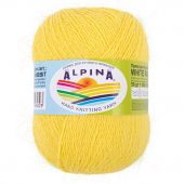 Пряжа ALPINA "WHITE RABBIT" 50г/300м 204 желтый