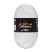 Пряжа Alpina Anabel, цвет белый (002)