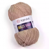 Пряжа Yarnart "Dolce Baby", 50г/85м — 747 темный беж