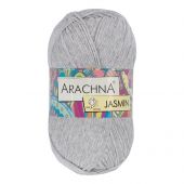 Пряжа ARACHNA "JASMIN" 100г/250м, 2мм,  103, серый меланж