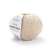Пряжа Yarnart Alpaca Gold Paillettes, 50г/180м 9302, бежевый
