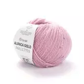 Пряжа Yarnart Alpaca Gold Paillettes, 50г/180м 9306, розовый
