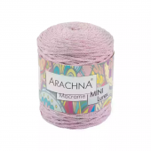 Пряжа Arachna "Macrame Mini Lurex", 250г/200м 05 св.розовый-серебро Арт.: