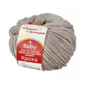 Пряжа Кроха,  50г/135м 059 мышонок
