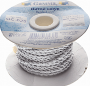 Шнур "Gamma" 2.5 мм GC-025 витой — серебро