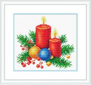 Ткань с рисунком СК-003 "Новогоднее тепло"