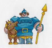 Вышивка 8-163 "Богатырь с конем" ( Кларт)