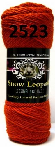 Пряжа Белый Леопард, 100гр/180м, 2523 красный