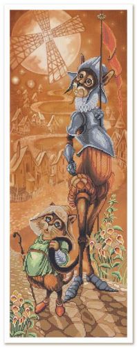 Вышивка крестиком Новая Слобода Дон Ки Кот и Санчо СР6140