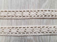 HVK-27 Тесьма декоративная "Gamma" кружевная 18-20 мм, цвет бежевый (061)