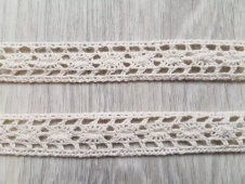 HVK-27 Тесьма декоративная "Gamma" кружевная 18-20 мм, цвет бежевый (061)