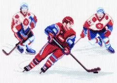 Вышивка 1516 - Хоккей