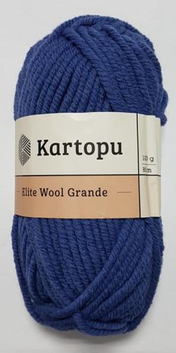 Пряжа Elit Wool Grande, 100гр/80м, Kartopu, 1533 синий