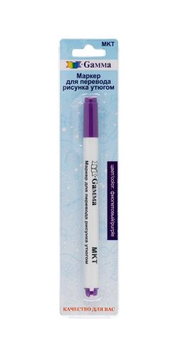 MKT Маркер для перевода рисунка утюгом фиолетовый для ткани