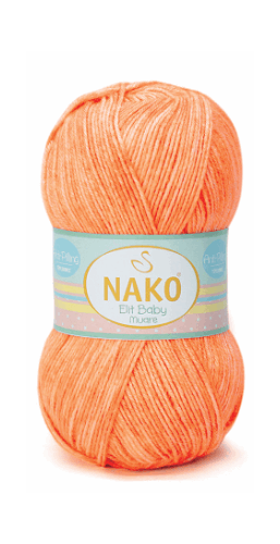 Пряжа Elit Baby Muare Nako, 100гр/250м, 31766 оранжевый