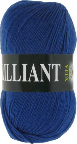 Пряжа Brilliant, цвет синий сапфир (код 4989), Vita(Вита)
