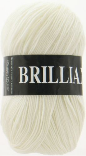 Пряжа Brilliant, цвет белый (код 4951), Vita(Вита) Пряжа Brilliant, цвет белый (код 4951), Vita(Вита)