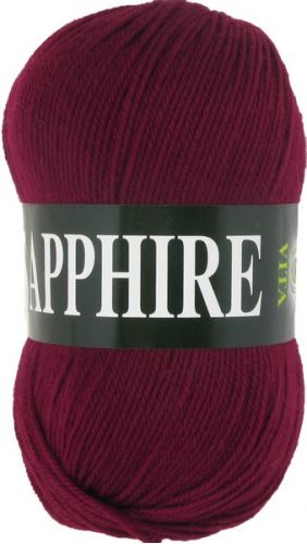 Пряжа Sapphire, цвет бордовый (1519), Vita(Вита)