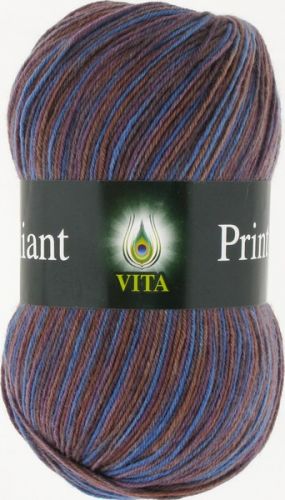 Пряжа Brilliant Print, цвет джинсовый (код 2605), Vita(Вита) Пряжа Brilliant Print, цвет джинсовый (код 2605), Vita(Вита)