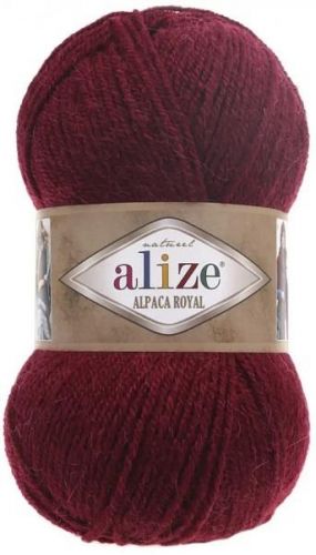 Пряжа Alize "Alpaca Royal", 100г/250м 57 бордовый