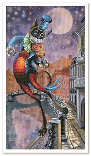 Вышивка крестом Новая Слобода Луна на смычке СР6122